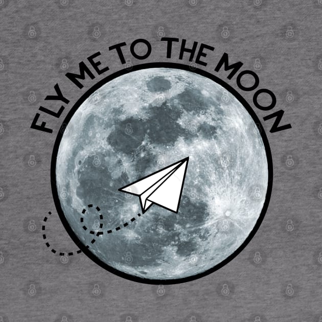 Fly me to the Moon Paper Airplane by Dorothy Designs